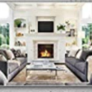 9'x6' Living Room Backdrop